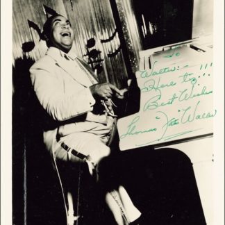 Fats Waller Autograph (Click for full image)