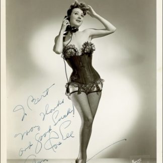 Gypsy Rose Lee Autograph (Click for full image)