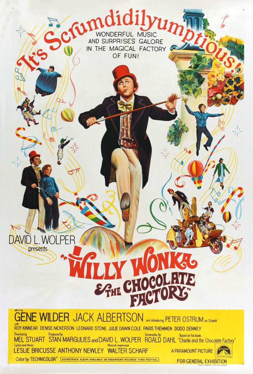 Willy Wonka and the Chocolate Factory Movie Poster (Click for full image) |  Best Movie Posters