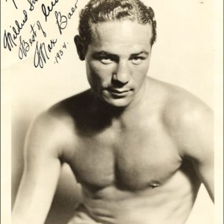 Max Baer Autograph (Click for full image)