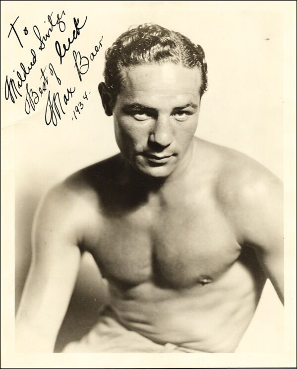 Max Baer Autograph.