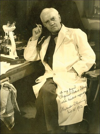 Alexander Fleming Autograph (Click for full image)