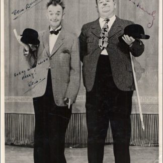 Laurel and Hardy Autograph (Click for full image)