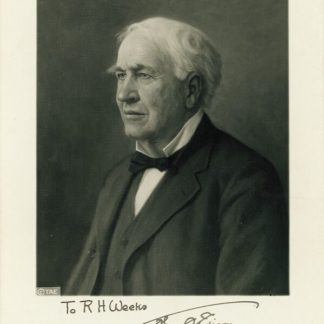 Thomas Edison Autograph (Click for full image)
