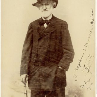 Giuseppe Verdis Autograph (Click for full image)