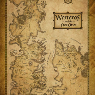 Game of thrones map poster