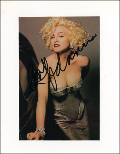 Madonna Autograph (Click for full image)