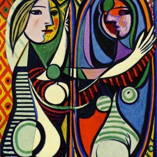 Pablo Picasso Girl in front of mirror poster