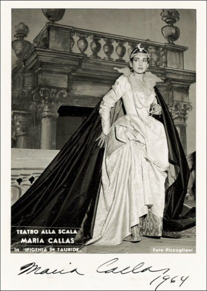 Maria Callas Autograph (Click for full image)