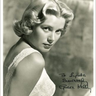 Grace Kelly Autograph (Click for full image)