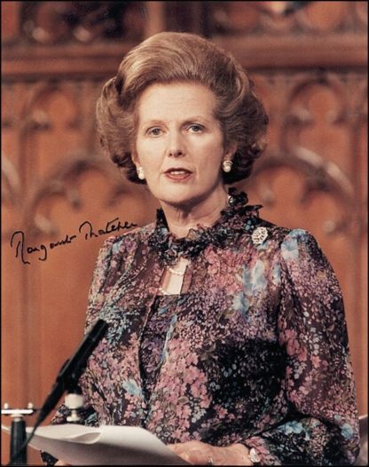 MARGARET THATCHER Autograph (Click for full image)