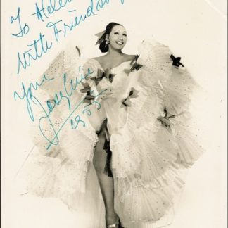 JOSEPHINE BAKER Autograph (Click for full image)