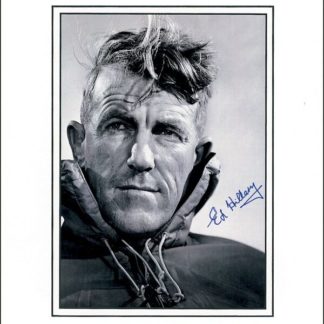 Edmund Hilary Autograph (Click for full image)