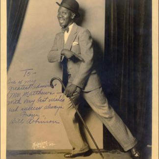 Bill Robinson (mr bojangles) Autograph (Click for full image)
