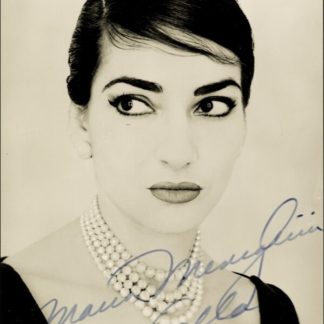 Maria Callas Autograph (Click for full image)