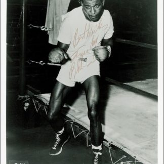 Sugar Ray Robinson Autograph (Click for full image)