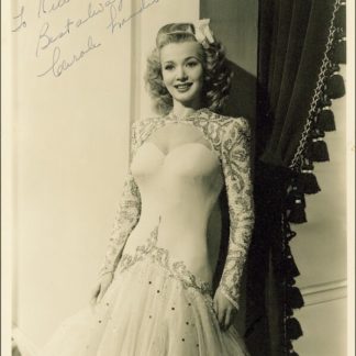 Carol Landis Autograph (Click for full image)