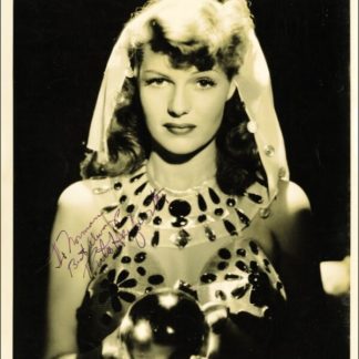 Rita Hayworth Autograph (Click for full image)