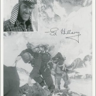 Edmund Hillary Autograph (Click for full image)