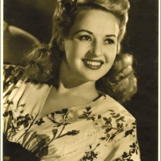 Betty Grable Autograph (Click for full image)