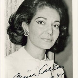 Maria Callas Autograph (Click for full image)