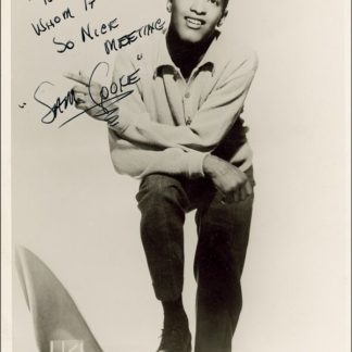 Sam Cooke Autograph (Click for full image)