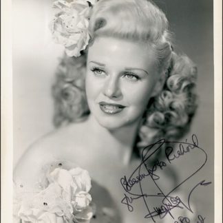 Ginger Roger Autograph (Click for full image)