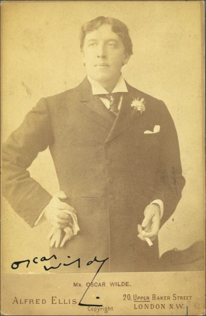 Oscar Wilde Autograph (Click for full image)