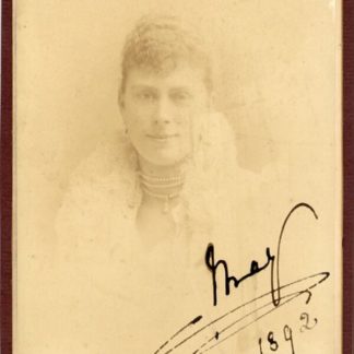 Queen Mary Autograph (Click for full image)