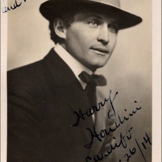 Harry Houdini Autograph (Click for full image)