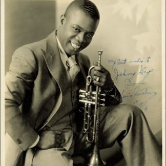 Louis Armstrong Autograph (Click for full image)