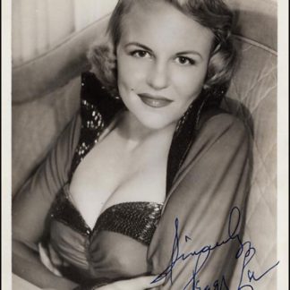 Peggy Lee Autograph (Click for full image)