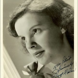 Judy Garland Autograph (Click for full image)