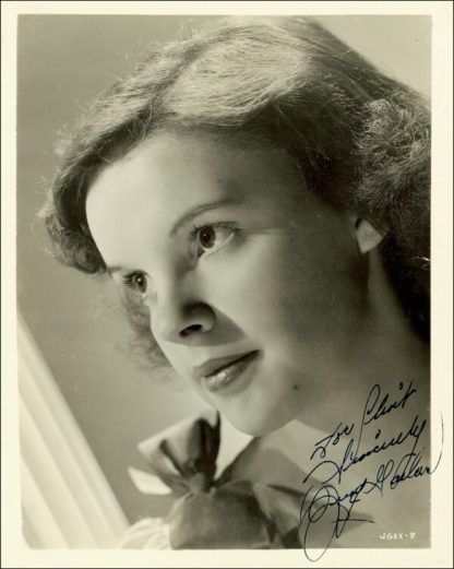 Judy Garland Autograph (Click for full image)