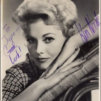 Kim Novak Autograph (Click for full image)