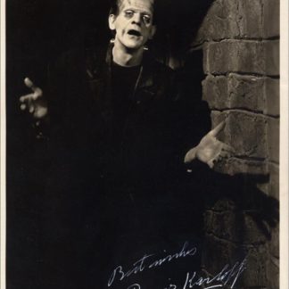 Boris Karloff Autograph (Click for full image)