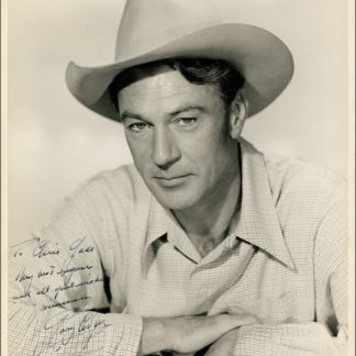 Gary Cooper Autograph (Click for full image)