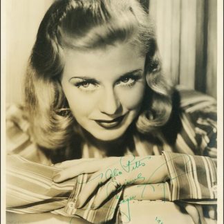 Ginger Rogers Autograph (Click for full image)