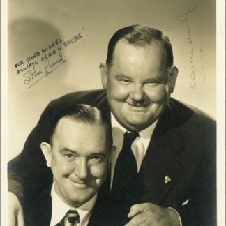 Laurel and Hardy Autograph (Click for full image)