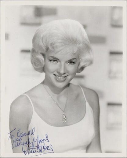 Diana Dors Autograph (Click for full image)