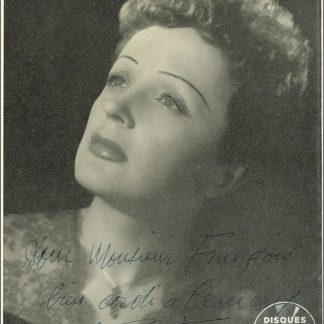 Edith Piaf Autograph (Click for full image)