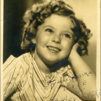 Shirley Temple Autograph (Click for full image)