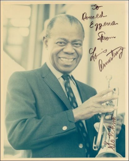Louis Armstrong Autograph (Click for full image)