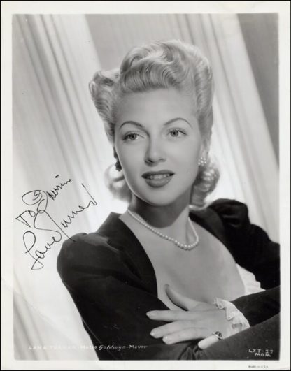 Lana Turner Autograph (Click for full image)