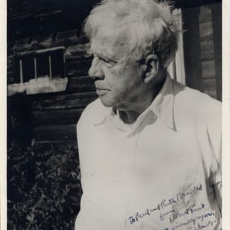 Robert Frost Autograph (Click for full image)
