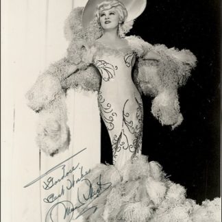 Mae West Autograph (Click for full image)
