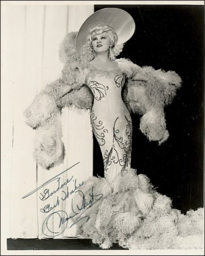Mae West Autograph (Click for full image)
