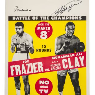 Muhammad Ali V Joe Frazier Poster (Click for full image)