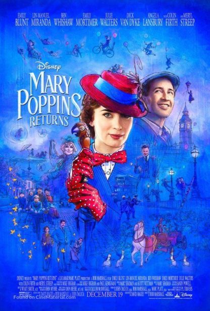 Mary Poppins Returns Movie Poster (Click for full image)