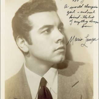 Mario Lanza Autograph (Click for full image)